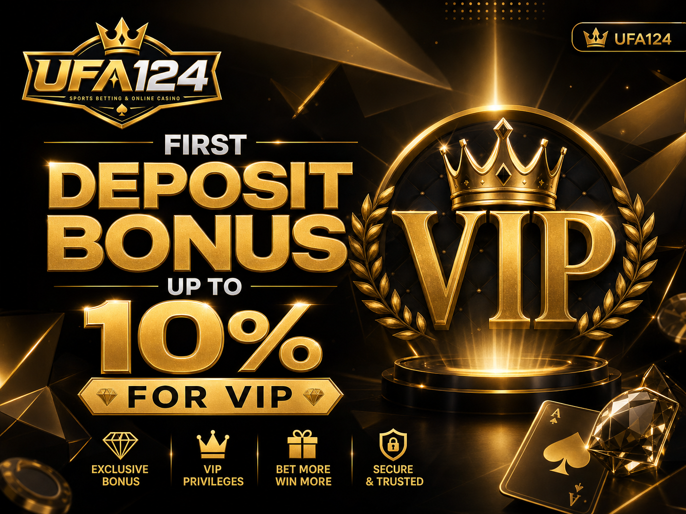 โปรโมชั่นฝากแรก สูงสุด 10%